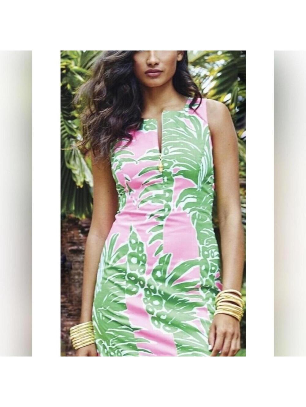 LILLY PULITZER Mila Lined Pineapple Print Shift Dress in Flamenco